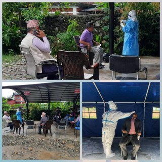 उच्च पदस्थ व्यक्तिहरुमा कोरोनो संक्रमण देखिएपछि गण्डकी प्रदेशका मुख्यमन्त्री,मन्त्री सहित १५२ जनाको स्वाब संकलन