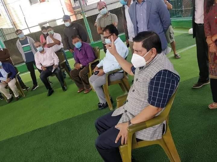 प्रवक्ता नारायणकाजीद्वारा नागार्जुन नगरपालिकामा  रहेको आइसोलेसन सेन्टरको ढल र फोहोर व्यवस्थापन गर्न  निर्देशन