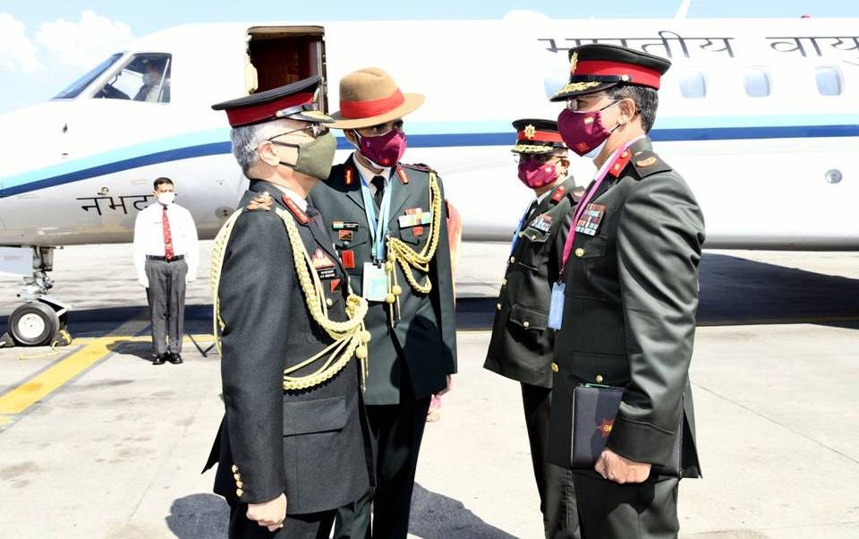 नेपाललाई होच्याउने भारतीय स्थलसेनाध्यक्ष नरावणे काठमाडौं आइपुगे