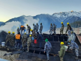हुम्ला विमानस्थलको कर्मचारी बस्ने घरमा आगलागी