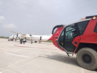 नेपालगञ्ज विमानस्थलमा श्री एयरलाइन्सको जहाज आपतकालीन अवतरण