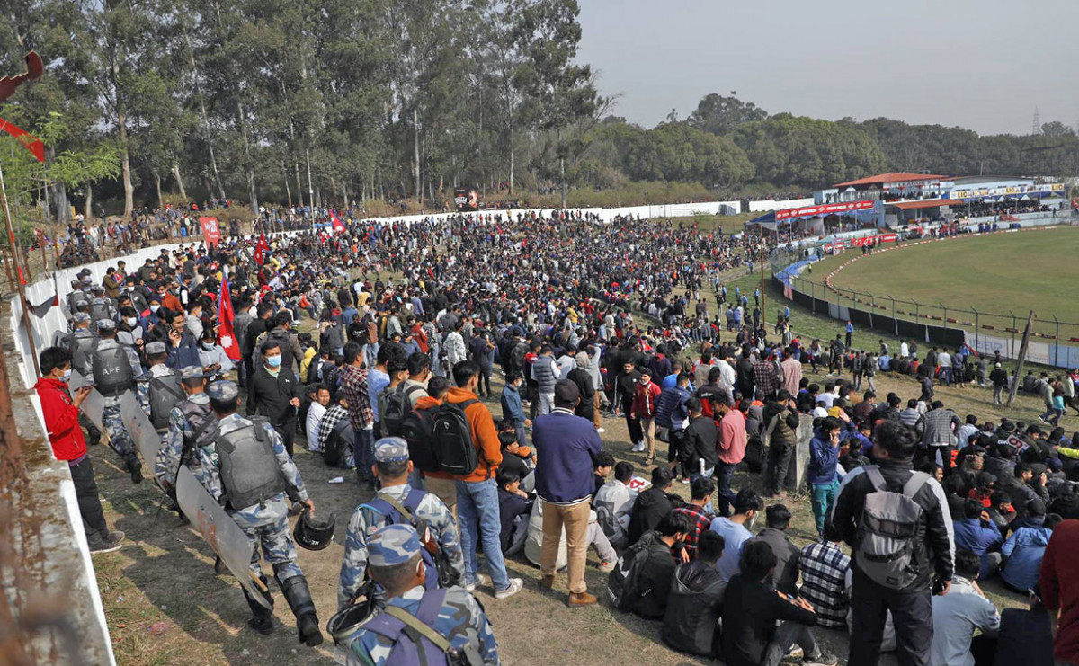 कीर्तिपुरमा क्रिकेट क्रेज