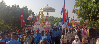 बुद्ध जयन्तीकाे अवसरमा लुम्बिनीमा शान्ति र्‍याली (तस्बिरहरु)