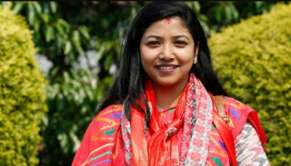 काठमाडौँ महानगरकी उपमेयर डङ्गोलले चीनमा कला प्रस्तुत गर्दै