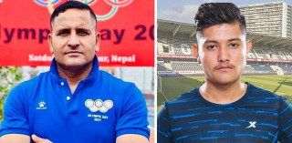 तेक्वान्दोका दीपक विष्ट र फुटबलर विमल घर्ती मगरले दिए क्रिकेट खेलाडीलाई जितको शुभकामना
