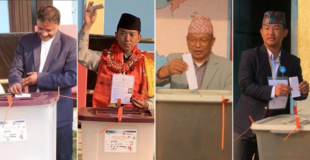 इलाम उपनिर्वाचन : उम्मेदवारले गरे मतदान
