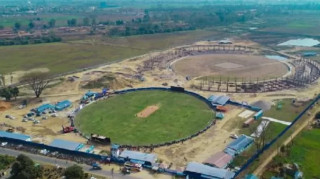 गौतमबुद्ध अन्तर्राष्ट्रिय क्रिकेट रङ्गशालाको काम तीव्र