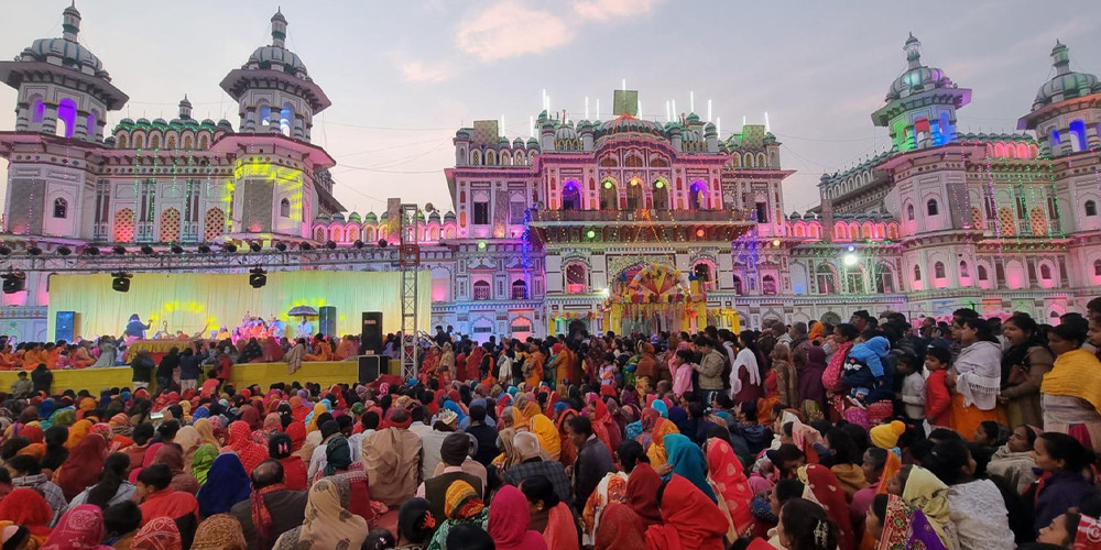 राम जानकी विवाहपञ्चमी महोत्सवः चौथो दिन तिलकोत्सव