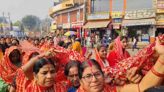 जानकी मन्दिरमा १०८ मिटरको चुनरी चढाइयो