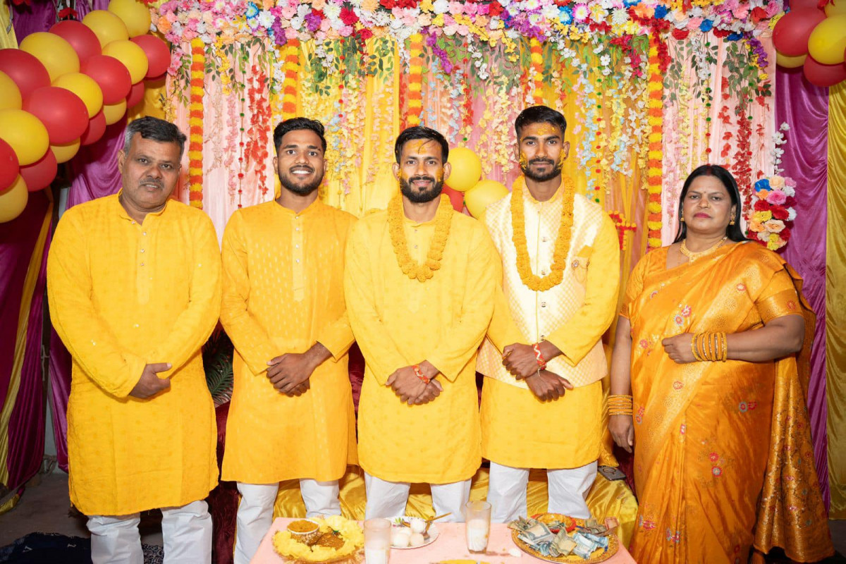 नेपालका चर्चित क्रिकेटर दाजुभाई आसिफ शेख र आरिफ शेखले एकै दिन बिहे गर्दै