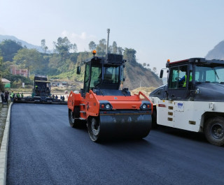 बेनीमा चक्रपथ स्तरोन्नति सुरु