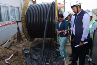 भरतपुरमा भूमिगत विद्युतीकरणको परीक्षण सुरु