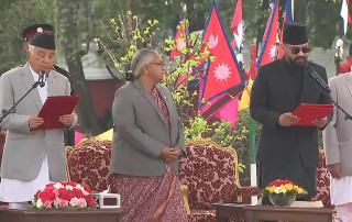 बालेन शाहले लिए प्रधानमन्त्रीको शपथ