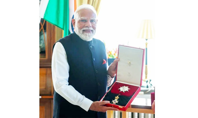 भारतीय प्रधानमन्त्री मोदीलाई स्वीडेनको सर्वोच्च सम्मान