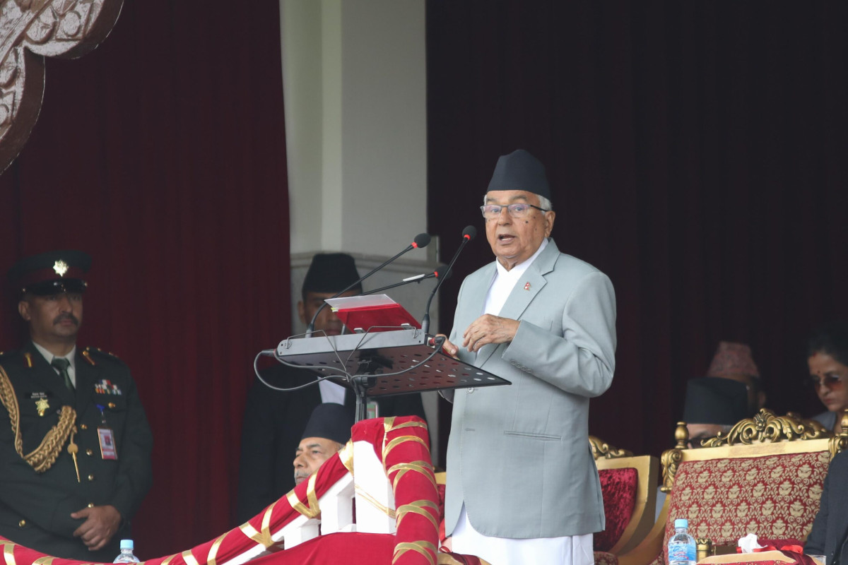 गणतन्त्र राष्ट्र निर्माण एक महान प्रेरणा र अभिभारा हो : राष्ट्रपति पौडेल