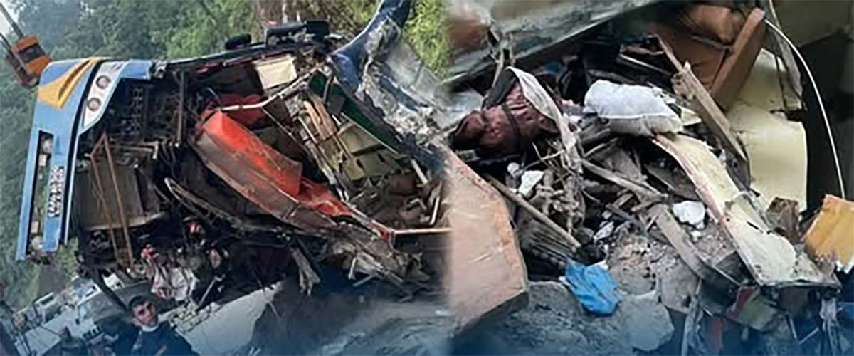 दाउन्ने बस दुर्घटनाः मामा भान्जाको निधनले एलगाउँवासी शोकमग्न