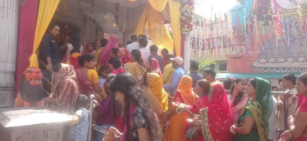 गहवा माईमा दर्शनार्थीको भीड