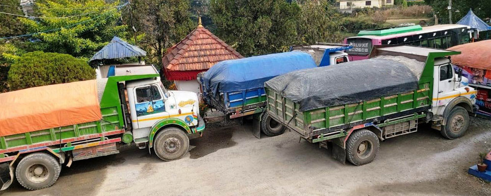 दसैँअवधिभर काभ्रेमा टिपर सञ्चालनमा रोक
